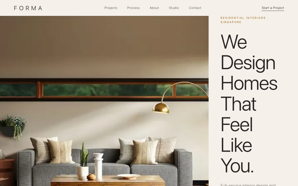 Renovation website preview